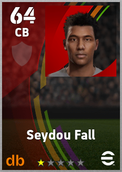 Seydou Fall — CB, OVR 64, MAX 64
