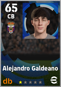 Alejandro Galdeano — CB, OVR 65, MAX 65