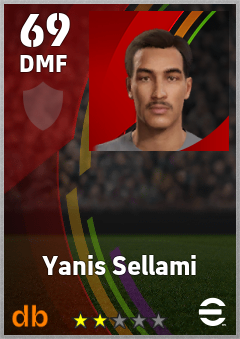 Yanis Sellami — DMF, OVR 69, MAX 69