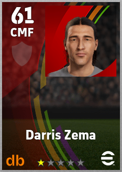 Darris Zema eFootball player card