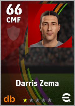 Darris Zema — CMF, OVR 66, MAX 66