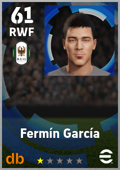 Fermín García — RWF, OVR 61, MAX 61