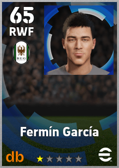 Fermín García — RWF, OVR 65, MAX 65