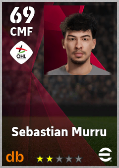 Sebastian Murru — CMF, OVR 69, MAX 69