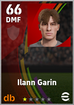 Ilann Garin — DMF, OVR 66, MAX 66
