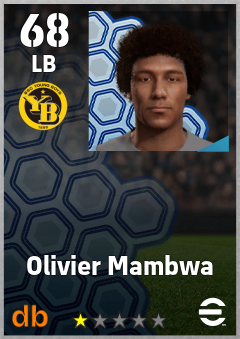 Olivier Mambwa — LB, OVR 68, MAX 68