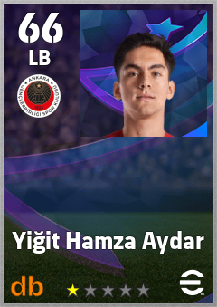 Yiğit Hamza Aydar — LB, OVR 66, MAX 66
