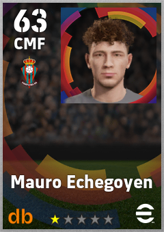 Mauro Echegoyen — CMF, OVR 63, MAX 63