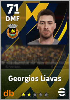 Georgios Liavas — DMF, OVR 71, MAX 71