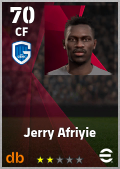 Jerry Afriyie eFootball player card
