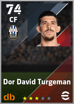 Dor David Turgeman — CF, OVR 74, MAX 74