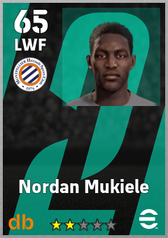 Nordan Mukiele — LWF, OVR 65, MAX 65