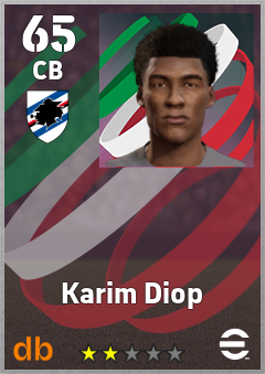 Karim Diop — CB, OVR 65, MAX 65