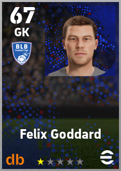 Felix Goddard — GK, OVR 67, MAX 67