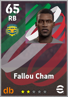 Fallou Cham — RB, OVR 65, MAX 65