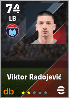 Viktor Radojević — LB, OVR 74, MAX 74