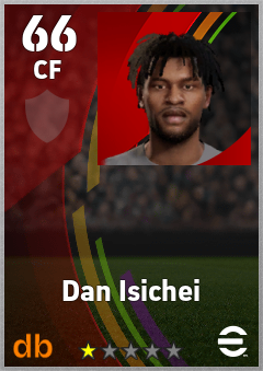 Dan Isichei — CF, OVR 66, MAX 66