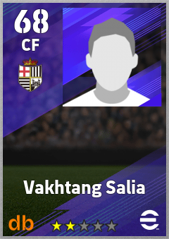 Vakhtang Salia — CF, OVR 68, MAX 68