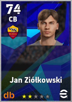 Jan Ziółkowski — CB, OVR 74, MAX 74