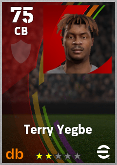 Terry Yegbe — CB, OVR 75, MAX 75
