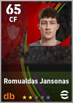 Romualdas Jansonas eFootball player card