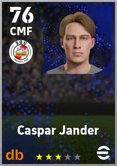 Caspar Jander — CMF, OVR 76, MAX 76