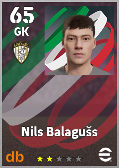 Nils Balagušs — GK, OVR 65, MAX 65