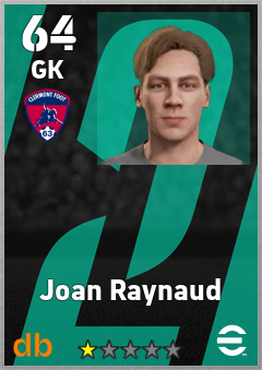 Joan Raynaud — GK, OVR 64, MAX 64