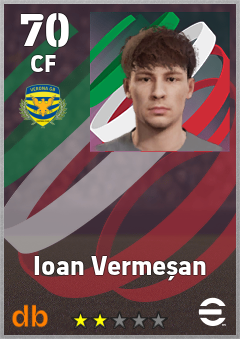 Ioan Vermeșan — CF, OVR 70, MAX 70