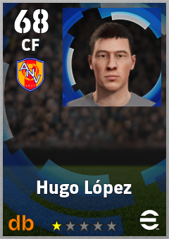 Hugo López eFootball player card
