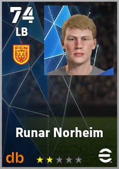 Runar Norheim — LB, OVR 74, MAX 74