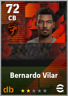 Bernardo Vilar — CB, OVR 72, MAX 72