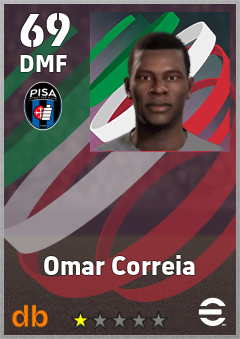 Omar Correia — DMF, OVR 69, MAX 69