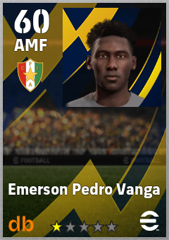 Emerson Pedro Vanga — AMF, OVR 60, MAX 60