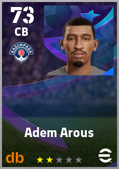 Adem Arous — CB, OVR 73, MAX 73