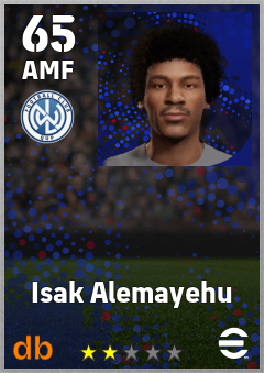 Isak Alemayehu — AMF, OVR 65, MAX 65