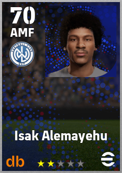 Isak Alemayehu — AMF, OVR 70, MAX 70