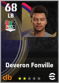 Deveron Fonville — LB, OVR 68, MAX 68