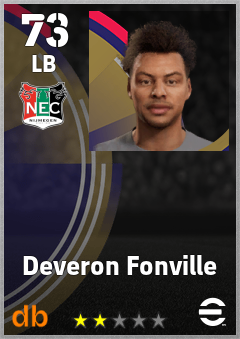 Deveron Fonville — LB, OVR 73, MAX 73