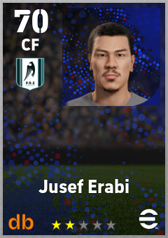 Jusef Erabi — CF, OVR 70, MAX 70