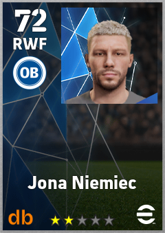 Jona Niemiec — RWF, OVR 72, MAX 72