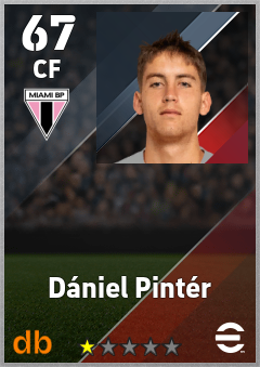 Dániel Pintér — CF, OVR 67, MAX 67