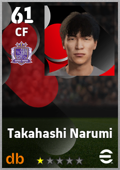Takahashi Narumi — CF, OVR 61, MAX 61