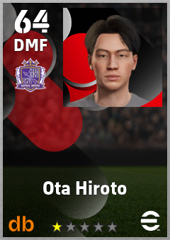 Ota Hiroto — DMF, OVR 64, MAX 64