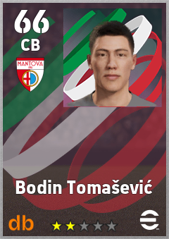 Bodin Tomašević — CB, OVR 66, MAX 66