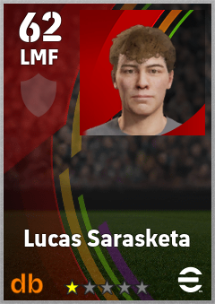 Lucas Sarasketa — LMF, OVR 62, MAX 62