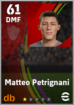 Matteo Petrignani eFootball player card