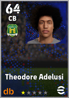 Theodore Adelusi — CB, OVR 64, MAX 64