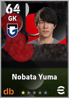 Nobata Yuma — GK, OVR 64, MAX 64