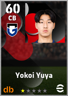 Yokoi Yuya — CB, OVR 60, MAX 60
